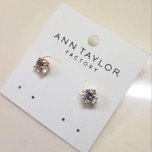 Ann Taylor faux diamond earrings